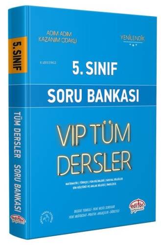 Editör Vip 5. Sınıf Tüm Dersler Soru Bankası Mavi Kitap Kamp: - 1