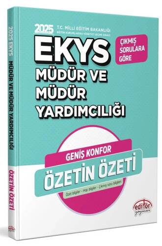 Editör Yayınevi 2025 MEB EKYS Müdür ve Müdür Yardımcılığı Özetin Özeti - 1