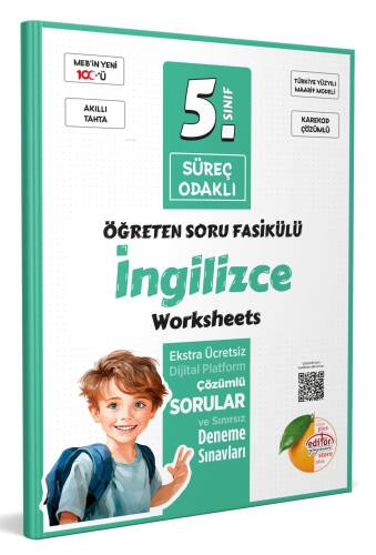 Editör Yayınevi 5. Sınıf Süreç Odaklı İngilizce Öğreten Soru Fasikülü Bayilik - Karekod Çözümlü - 1