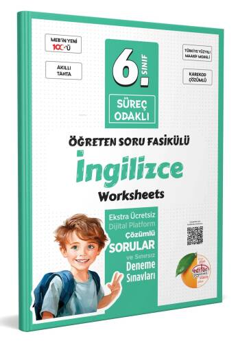 Editör Yayınevi 6. Sınıf Süreç Odaklı İngilizce Öğreten Soru Fasikülü Bayilik - Karekod Çözümlü - 1