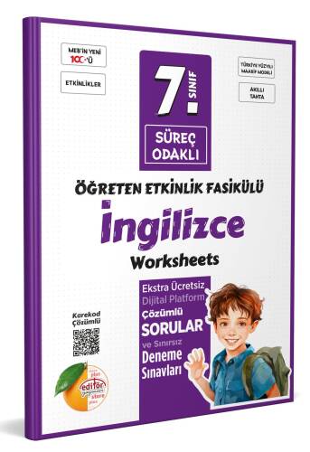 Editör Yayınevi 7. Sınıf Süreç Odaklı İngilizce Öğreten Etkinlik Fasikülü - Karekod Çözümlü - 1