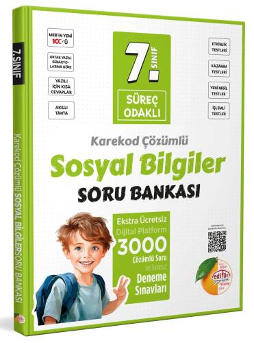 Editör Yayınevi 7. Sınıf Süreç Odaklı Sosyal Bilgiler Soru Bankası - Karekod Çözümlü - 1