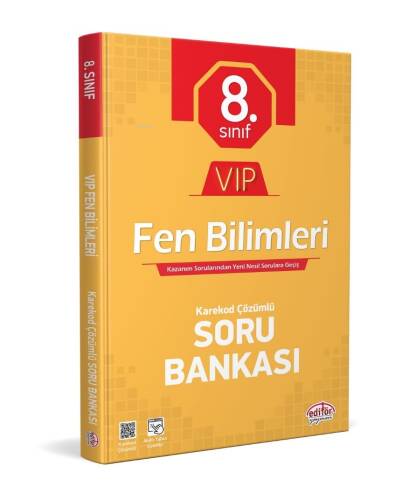 Editör Yayınevi 8. Sınıf Vip Fen Bilimleri Soru Bankası - 1