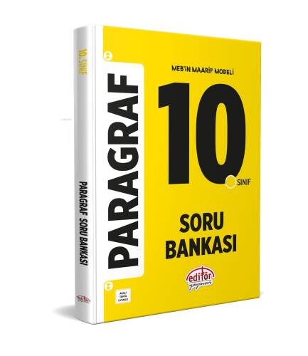 Editör Yayınları 10.Sınıf Paragraf Soru Bankası Hızlı Pratik - 1