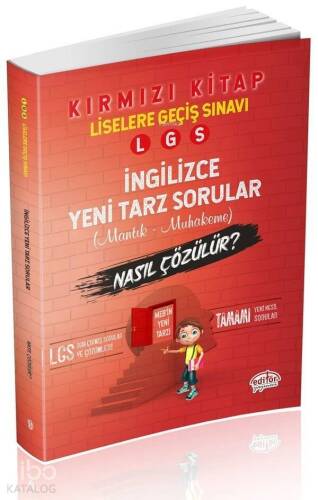 Editör Yayınları 8. Sınıf LGS İngilizce Mantık ve Muhakeme Soruları Nasıl Çözülür Kırmızı Kitap Editör - 1