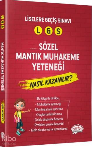 Editör Yayınları 8. Sınıf LGS Sözel Mantık Muhakeme Yeteneği Nasıl Kazanılır Editör - 1