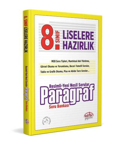 Editör Yayınları 8. Sınıf Resimli Paragraf Soru Bankası - 1