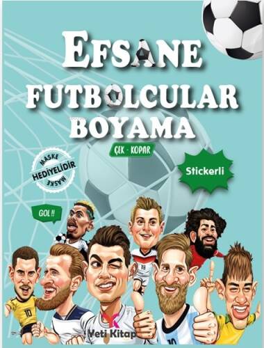 Efsane Futbolcular Boyama Kitabı - 1