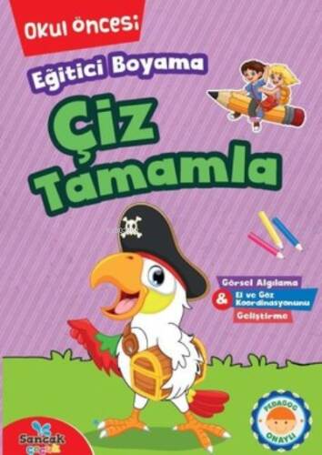 Eğitici Boyama - Çiz Tamamla Okul Öncesi - 1