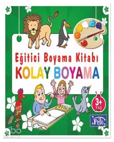 Eğitici Boyama Kitabı - Kolay Boyama; 3 Yaş Üstü - 1