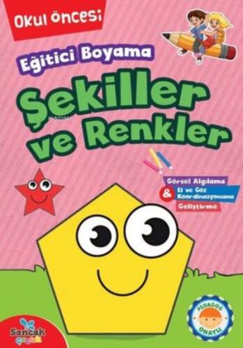 Eğitici Boyama - Şekiller ve Renkler Okul Öncesi - 1