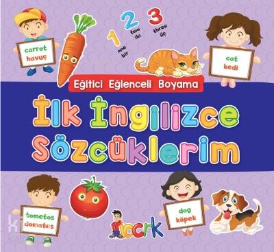 Eğitici Eğlenceli Boyama İlk İngilizce Sözcüklerim - 1