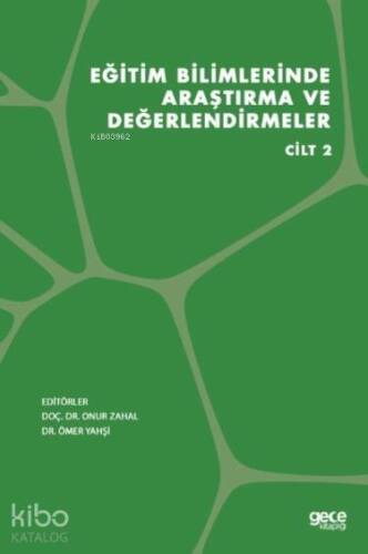 Eğitim Bilimlerinde Araştırma ve Değerlendirmeler Cilt 2 - 1