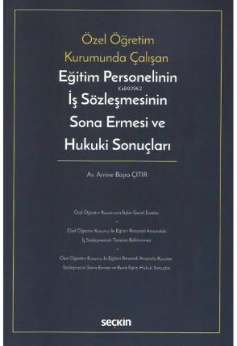 Eğitim Personelinin İş Sözleşmesinin Sona Ermesi ve Hukuki Sonuçları - 1