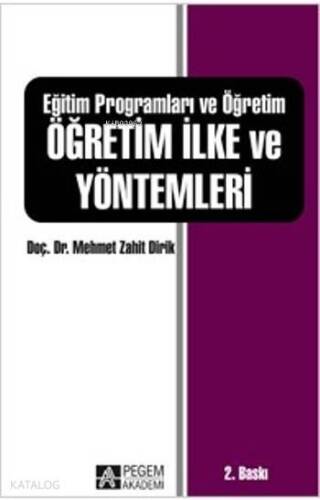 Eğitim Programları ve Öğretim Öğretim İlke ve Yöntemleri - 1