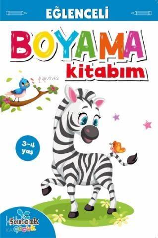 Eğlenceli Boyama Kitabım - Mavi Kitap; 3-4 Yaş - 1