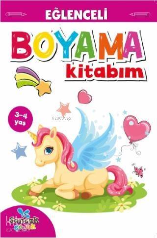 Eğlenceli Boyama Kitabım - Pembe Kitap; 3-4 Yaş - 1