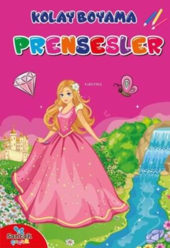 Eğlenceli Kolay Boyama Kitabı - Prensesler - 1