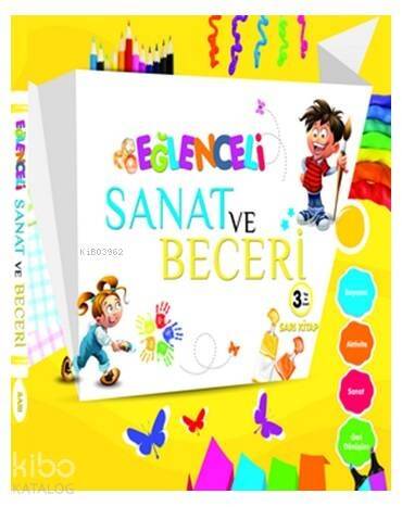 Eğlenceli Sanat ve Beceri Sarı Kitap (3 Yaş) - 1