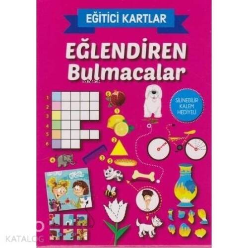 Eğlendiren Bulmacalar - Eğitici Kartlar Silinebilir Kalem Hediyeli - 1