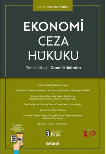 Ekonomi Ceza Hukuku Birinci Kitap – Genel Hükümler - 1