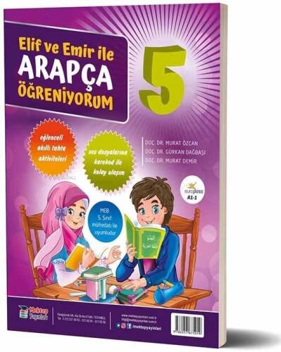 Elif ve Emir İle Arapça Öğreniyorum 5. Sınıf Eğlenceli Akıllı Tahta Aktiviteleri, Ses Dosyalarına Karekod İle Kolay Ulaşım - 1