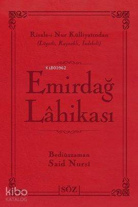 Emirdağ Lahikası (Çanta Boy); Risale-i Nur Külliyatından Lügatlı, Kaynaklı, İndeksli - 1