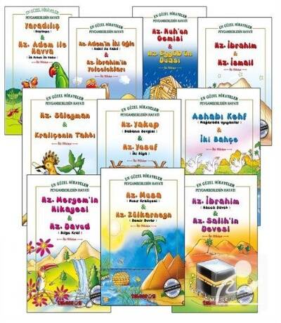 En Güzel Hikayeler Peygamberlerin Hayatı (Renkli, 10 Kitap Set) - 1