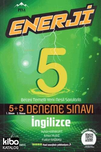 Enerji 5. Sınıf İngilizce 5+5 Deneme Sınavı; Beceri Temelli Yeni Nesil Sorularla - 1