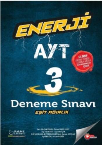 Enerji AYT Eşit Ağırlık 3 Deneme Sınavı - 1