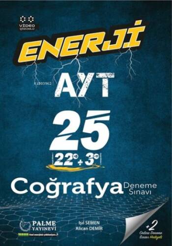 Enerji Yks Ayt Coğrafya 22 X 3 Deneme Sınavı Video Çözümlü *Yeni* - 1