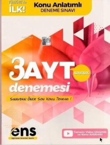 Ens Destek Yks Ayt Deneme 3 Lü Sayısal - 2021 - 1