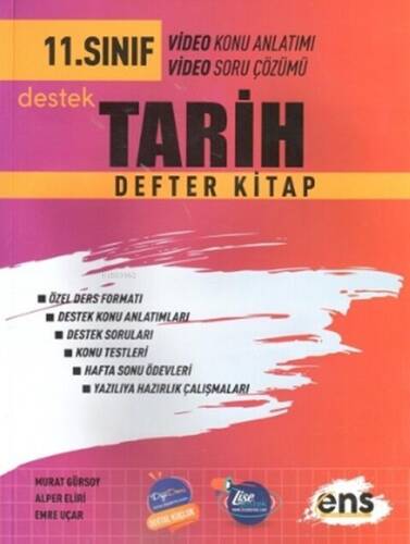 ENS Yayıncılık 11. Sınıf Tarih Defter Kitap - 1