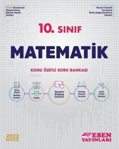 Esen 10.Sınıf Matematik Konu Özetli Soru Bankası - 1