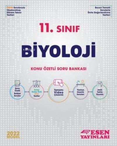 Esen 11.Sınıf Biyoloji Konu Özetli Soru Bankası - 1