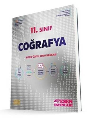 Esen 11.Sınıf Coğrafya Konu Özetli Soru Bankası - 1