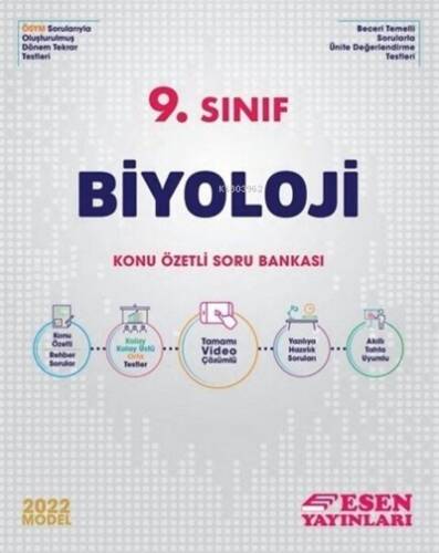 Esen 9.Sınıf Biyoloji Konu Özetli Soru Bankası - 1