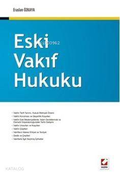 Eski Vakıf Hukuku - 1