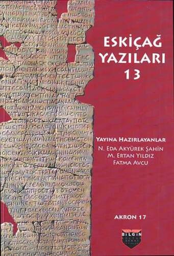 Eskiçağ Yazıları 13 - 1