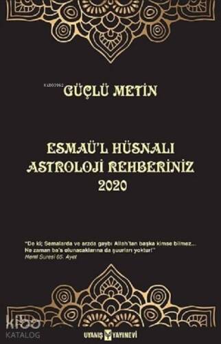 Esmaü'l Hüsnalı Astroloji Rehberiniz 2020 - 1