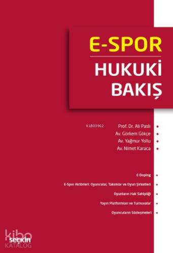 E–Spor: Hukuki Bakış - 1