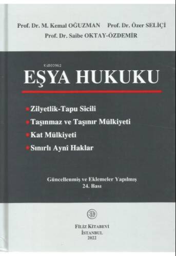 Eşya Hukuku - 1