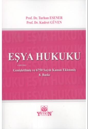 Eşya Hukuku - 1