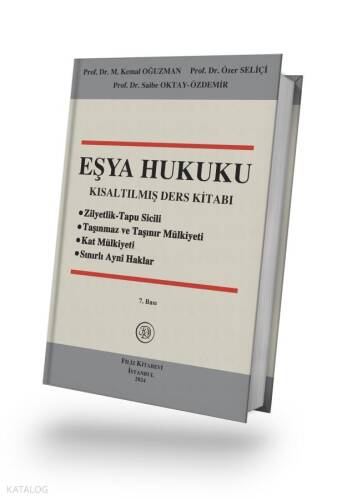 Eşya Hukuku (Ciltli);Kısaltılmış Ders Kitabı - 1