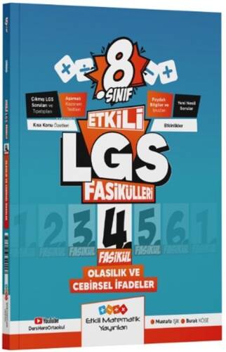 Etkili Matematik Yayınları 8. Sınıf Etkili LGS Fasikül Olasılık ve Cebirsel İfadeler 4 - 1