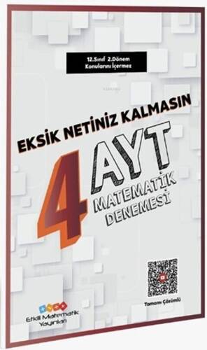 Etkili Matematik Yayınları AYT Matematik 4 Deneme - 1