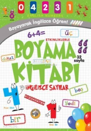 Etkinliklerle Boyama Kitabı İngilizce Sayılar - 1