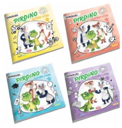 Etkinliklerle Pırdino Boyama Kitabları Seti (4 Kitap Set) - 1