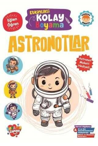 Etkinlikli Kolay Boyama - Astronotlar - 1