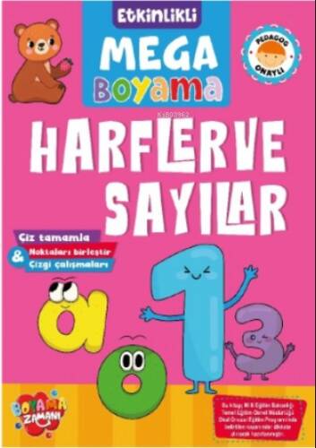 Etkinlikli Mega Boyama - Harfler ve Sayılar - 1